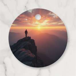 Etiquetas Para Recuerdos Un majestuoso amanecer visto desde la cima de la m