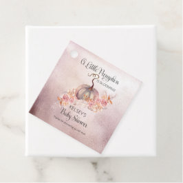 Etiquetas Para Recuerdos Un pequeño calabaza está floreciendo Baby Shower r