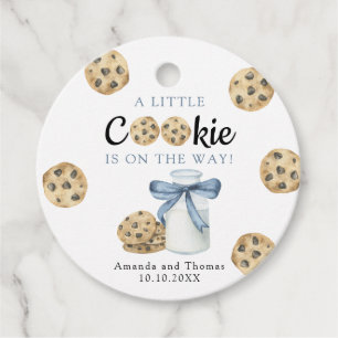 Etiquetas Para Recuerdos Un pequeño cookie está en camino Baby shower