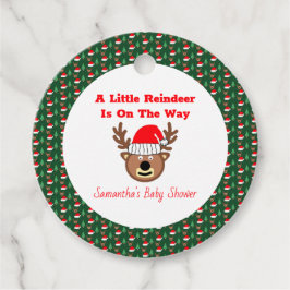 Etiquetas Para Recuerdos Un Pequeño Reno Está En Camino