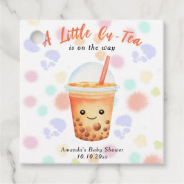 Etiquetas Para Recuerdos Un pequeño té burbuja Baby Shower Cu-Tea