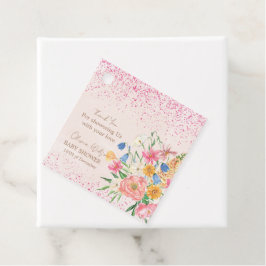 Etiquetas Para Recuerdos Un poco de amor en una ducha de bebé de mariposa e