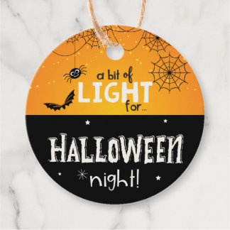Etiquetas Para Recuerdos Un poco de luz para la noche de Halloween - Etique