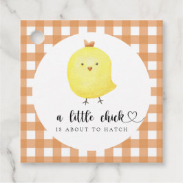 Etiquetas Para Recuerdos Un pollito a punto de eclosionar Fiesta de baby sh