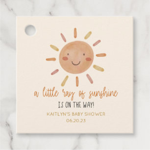 Etiquetas Para Recuerdos Un Rayo Pequeño De Sol Amarillo Baby Shower