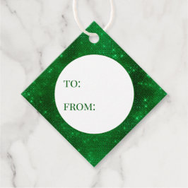 Etiquetas Para Recuerdos Un Relieve metalizado Verde Espumoso A Desde