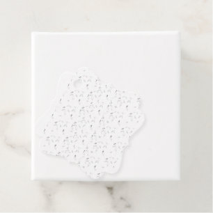 Etiquetas Para Recuerdos Una disposición visual atractiva de blanco y gris