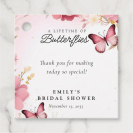 Etiquetas Para Recuerdos Una ducha de novias de Butterflies