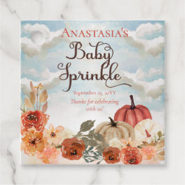 Etiquetas Para Recuerdos Una pequeña calabaza | Chica floral Espinilla de b