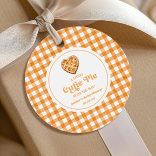Etiquetas Para Recuerdos Una pequeña tarta retro Baby Shower