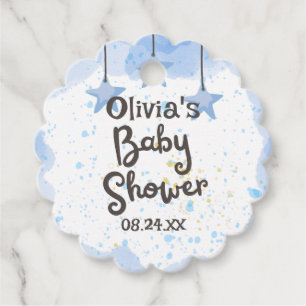 Etiquetas Para Recuerdos Una pizca de alegría: Baby Shower acuarela