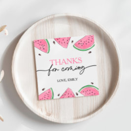 Etiquetas Para Recuerdos Una sandía de cumpleaños en Melón Gracias