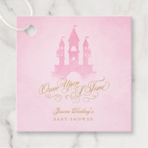 Etiquetas Para Recuerdos Una Vez, Fairytale Castle Chica Baby Shower