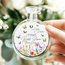 Etiquetas Para Recuerdos Una vida de mariposas, despedida de soltera con fl