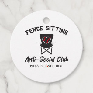 Etiquetas Para Recuerdos Unas vallas divertidas sentadas anti club social B