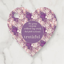 Etiquetas Para Recuerdos Único en floral de glamur/púrpura