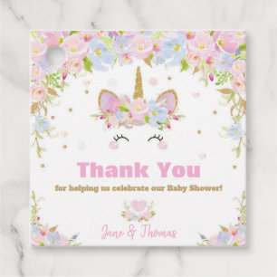 Etiquetas Para Recuerdos Unicorn Baby Shower Gracias Por Favorecer Las Etiq