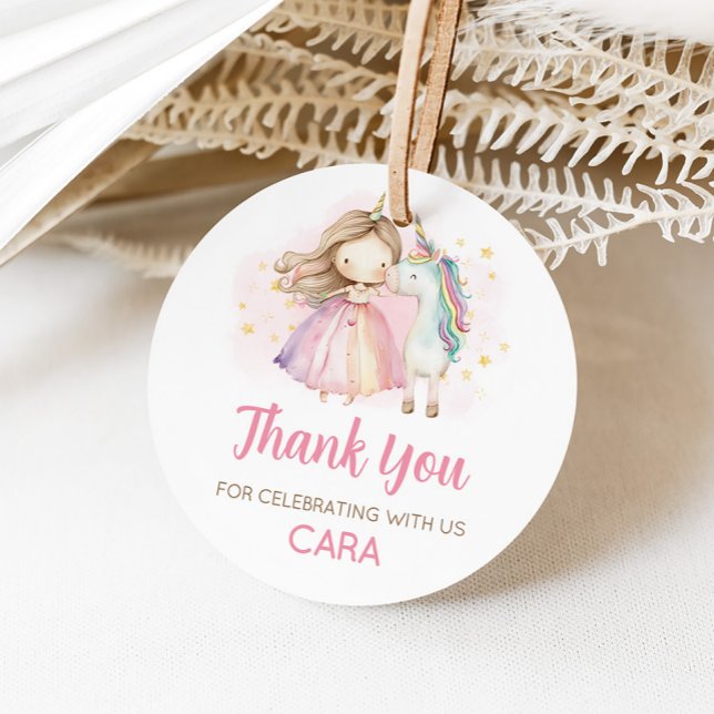 Etiquetas Para Recuerdos Unicorn Magical Day Birthday Party (Unicorn Birthday Party Favor Tags)