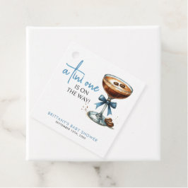 Etiquetas Para Recuerdos Uno Tini Está En Camino De La Baby Shower Azul