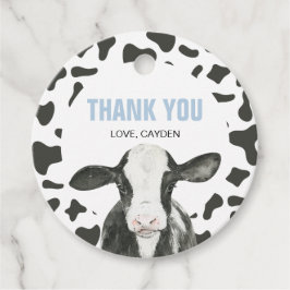 Etiquetas Para Recuerdos Vaca Sagrada Cumpleaños de una Impresión de Vaca