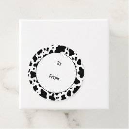 Etiquetas Para Recuerdos Vacas de granja de campo