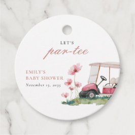 Etiquetas Para Recuerdos Vamos a Par-tee Golf Baby Shower