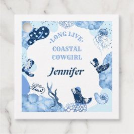 Etiquetas Para Recuerdos vaquera costera azul