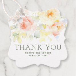 Etiquetas Para Recuerdos Verano Jardín Flores Boho Elegante Gracias