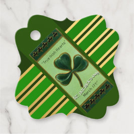 Etiquetas Para Recuerdos Verdadero irlandés Heart St Patrick's Day Gracias