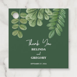 Etiquetas Para Recuerdos Verde acuático moderno Boda verde esmeralda