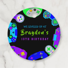 Etiquetas Para Recuerdos VIDEO GAMER JUEGO Regalo de fiesta de cumpleaños l
