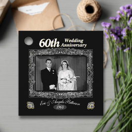 Etiquetas Para Recuerdos Vintage 60° Aniversario Boda