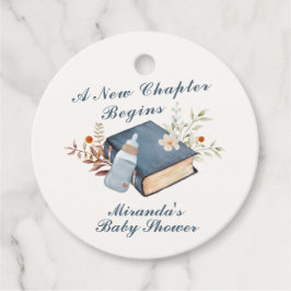 Etiquetas Para Recuerdos Vintage A New Chapter Book Bottle Baby Shower