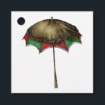 Etiquetas Para Recuerdos Vintage Christmas Parasol and Lace<br><div class="desc">Paraguas vintage con etiquetas de fondo de encaje en colores navidades.</div>