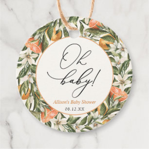 Etiquetas Para Recuerdos Vintage Clementine Cutie & Greeneration Baby Showe