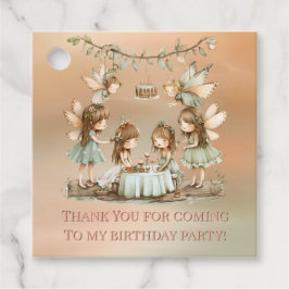 Etiquetas Para Recuerdos Vintage Fairies Chica fiesta de cumpleaños gracias