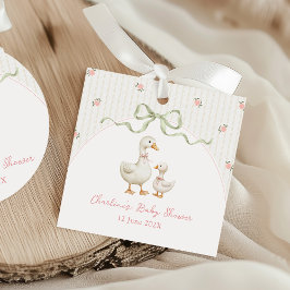 Etiquetas Para Recuerdos Vintage Goose Baby Shower