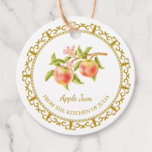 Etiquetas Para Recuerdos Vintage Homemade Apple Jam Hang Tag l White