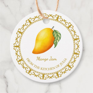 Etiquetas Para Recuerdos Vintage Homemade Mango Jam Hang Tag l White
