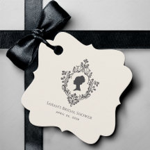 Vintage Ivory Regency Lady in Crest Bridal Shower