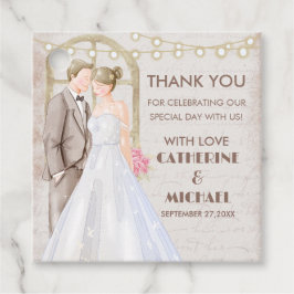 Etiquetas Para Recuerdos Vintage Rustic Watercolor Romantic String Luces F