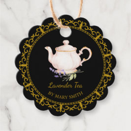 Etiquetas Para Recuerdos Vintage Teapot Homemade Lavender Tea Hang Tag