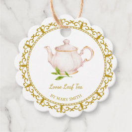 Etiquetas Para Recuerdos Vintage Teapot Homemade Loose Leaf Tea Hang Tag