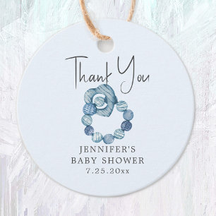 Etiquetas Para Recuerdos Vintage Watercolor Teething Ring Boy Baby Shower