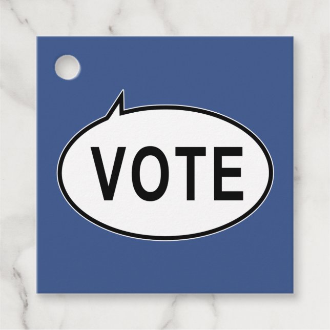 Etiquetas Para Recuerdos VOTACIÓN - Azul (Anverso)