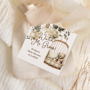 Etiquetas Para Recuerdos Watch Me Grow Boho Baby Shower Seed