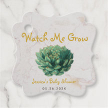 Watch Me Grow Botanical Baby Shower Succulent
