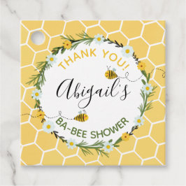 Etiquetas Para Recuerdos Watercolor Bumblebees Honeycomb Ba-Bee Baby Shower