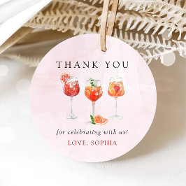 Etiquetas Para Recuerdos Watercolor Cocktail Fiesta Bridal Shower