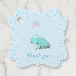 Etiquetas Para Recuerdos Watercolor Cute Car Baby Shower Boy Favags